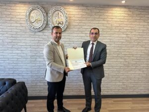 Teşekkür belgesi…