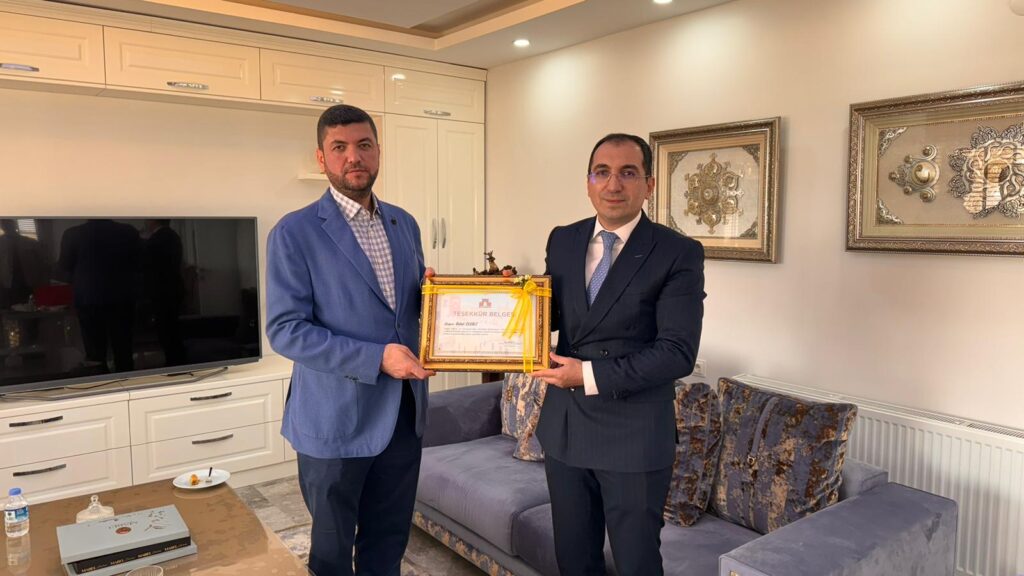 Teşekkür belgesi…