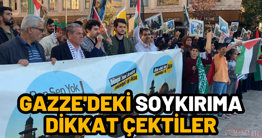 Gazze’deki soykırıma dikkat çektiler